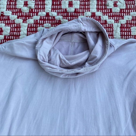 LULULEMON porcelain pink Stress Less funnel neck sweatshirt 6 - Picture 2 of 13